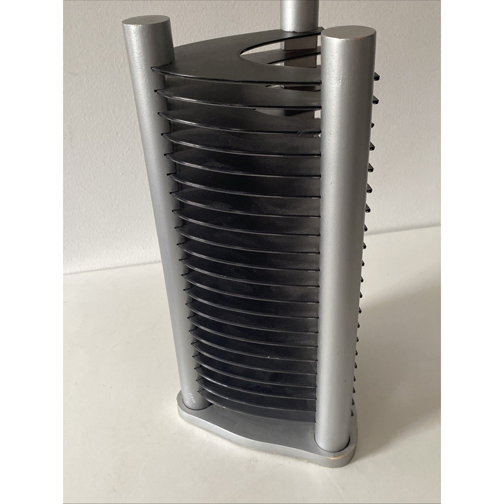 Vintage Y2K - 20 CD Stackable Tower Rack CD Holder Organizer Retro Gray - Picture 8 of 16